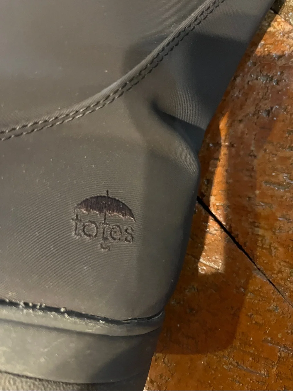 Vintage Totes 10 Women ankle brown rain boots double zip closure 3258